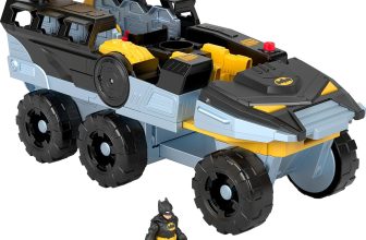 Fisher-Price Imaginext DC Super Friends Batman – Tanque Transformador de murciélago con Luces