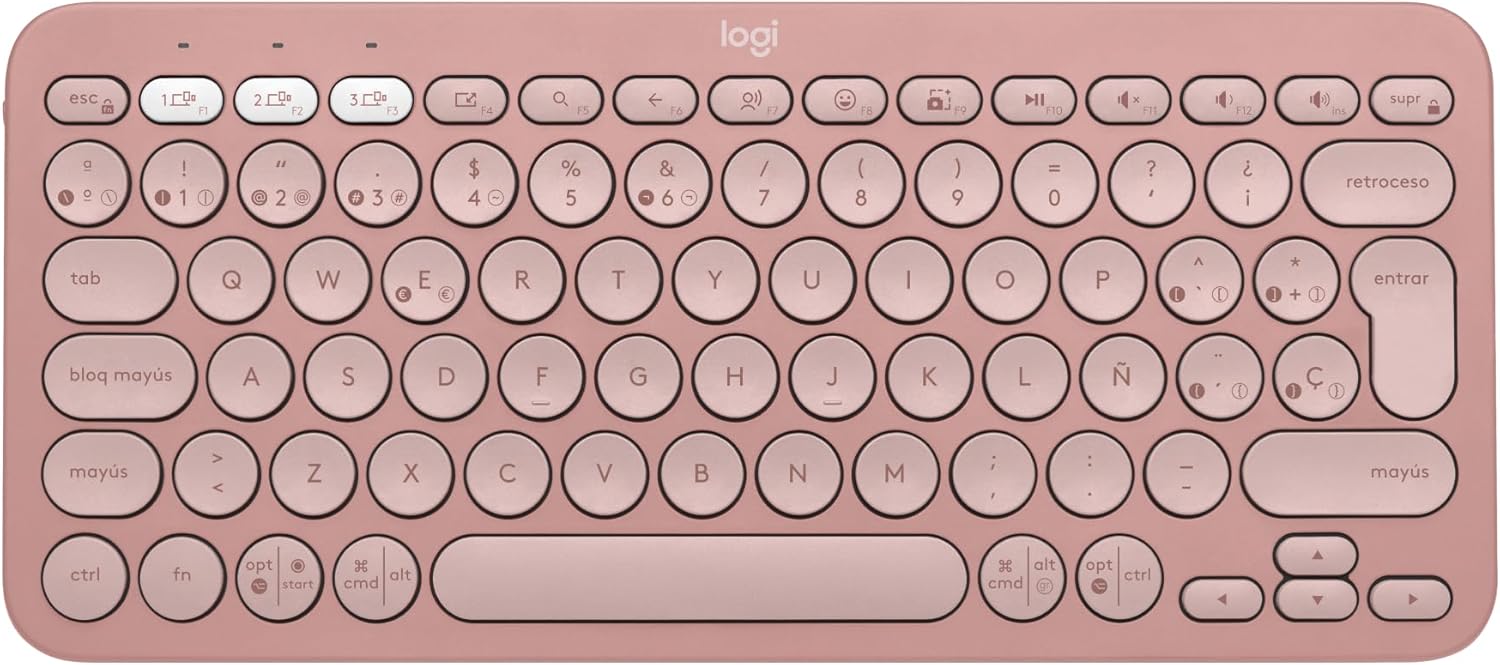 Logitech Pebble Keys 2 K380s, Teclado Bluetooth multidispositivo