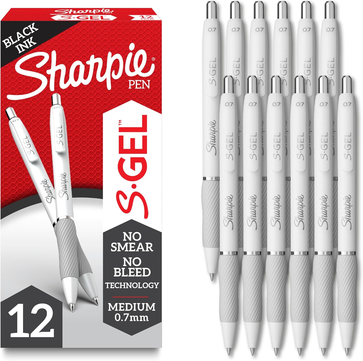 Sharpie S-Gel, bolígrafos de gel, punta media (0, 7 mm)