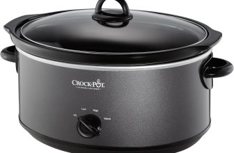 CROCK-POT – Olla de barro SCV700-KC, 7 cuartos de galón, carbón