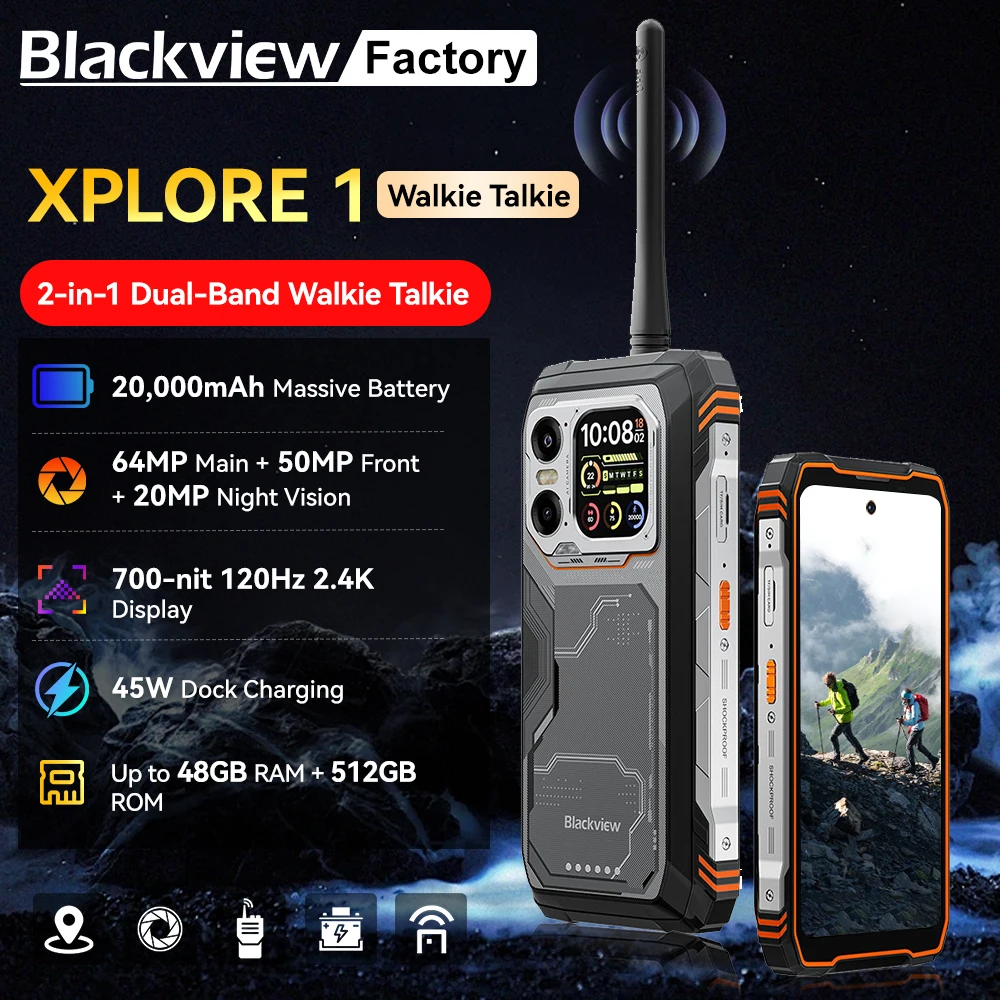 Blackview XPLORE 1 Smartphone 5G Rugged 6.78″