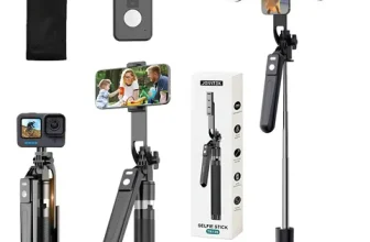 Trípode Selfie Stick 170cm Acero Inoxidable 2 Luces