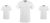 Hanes, Playera Cuello V Caballero 3 Piezas, CH, Blanco