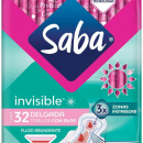 Saba, Toallas Femeninas Invisible, 32 piezas