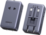 Adaptador Universal de Viaje 6 en 1, Adaptador Europeo PD 45W GAN