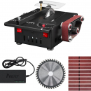 Mini sierra de banco y lijadora de banda de 150 W