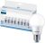 Philips LED EcoHome Paquete de 8 Focos 10W Luz Fría, Ahorro de Energía