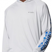 Columbia Men’s Terminal Tackle Hoodie/Cool Grey Logo, XX-Large