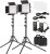 2 Pack Luz de Video LED 660 Bombillas LED Panel de Luz Bicolor 3200-5600K CRI 85+