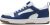 PUMA, Tenis Casuales Rebound v6 Low, Unisex, Blanco con Azul, Talla 23