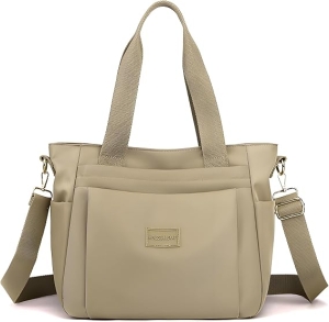 Bolsas de Mujer con Cremallera, Bolso Multibolsillos Impermeable