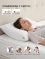 CozyBloom Altura Ajustable 2 Piezas Tamaño Estándar Pillow (44cm x 65cm)