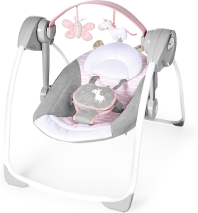 Ingenuity Swing ‘n Go, Columpio para Bebé | Portátil y compacto