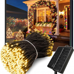 10M 100LED Luces LED solares para exteriores