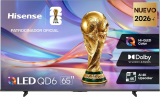 Hisense QD6S Pantalla 65 Pulgadas, Hi-QLED 4K Smart TV, Fire TV