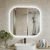 Dopwii Espejo para baño LED Rectangular 50×50 cm, Muebles baño
