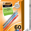 BIC Bolígrafo, varios colores, paquete de 60