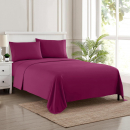 Juego de sábanas de 1800 hilos – Sweet Home Collection King, Berry
