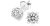 Aretes Moissanita Mujer, Aretes Plata 925 Hipoalergénicos