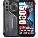 Celular Oscal® Pilot 1 Robusto Dual Sim 256 Gb Negro 18 Gb Ram 15000mah Android 15 Gaming Phone,ip69k/nfc/loud Speaker/celulares Resistentes Al Agua