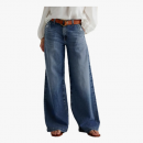 Jeans Wide Leg Para Mujer Tiro Alto Y Corte Holgado Moda