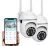 Cámara Seguridad 2PCS 1080p 360° Visión Nocturna 2MP