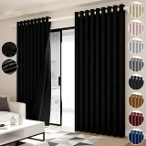 Cortinas Blackout 264x214cm – 2 Paneles para Habitación