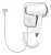 Secador HALMAN 1600W para Hotel – Pared, 2 Velocidades