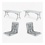 Mercado libre: Mesa Plegable Plástico Exterior 2 Piezas Blanco