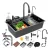 Mercado libre: Fregadero Acero Inoxidable Negro 80×45 – Diseño Cascada