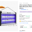 Lampara Repelente Eléctrica Mata Mosquitos Mosca Killer Blanco