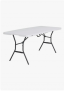 Mesa Plegable Plástico Tablon Portátil Tipo Portafolio 1.80 Color Blanco