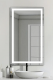 Espejo Luz Led De Pared Tocador Baño Touch Cambio 3 Luces