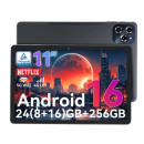 Tablet Android 16 11 pulgadas 24GB RAM 256GB 5G WiFi Negro Tabwee W90 SIM 4G LTE