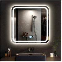 Espejo Con Luz Led Pared Baño Touch 3 Luces 50cm