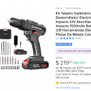Kit Taladro Destornillador Inalámbrico Electrico