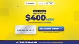 Mercado libre: Cupón de -$400 OFF | compra min. $4,000 MXN