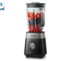 Philips Potente Licuadora de 1200 Watts (1.6 HP) con vaso de Vidrio capacidad de 2L